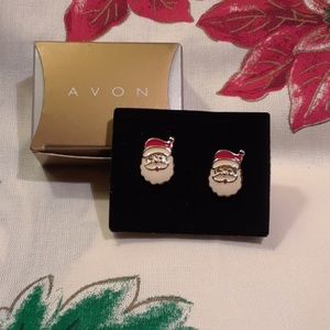 NWT! Avon Collectible "Santa Pierced Earrings"